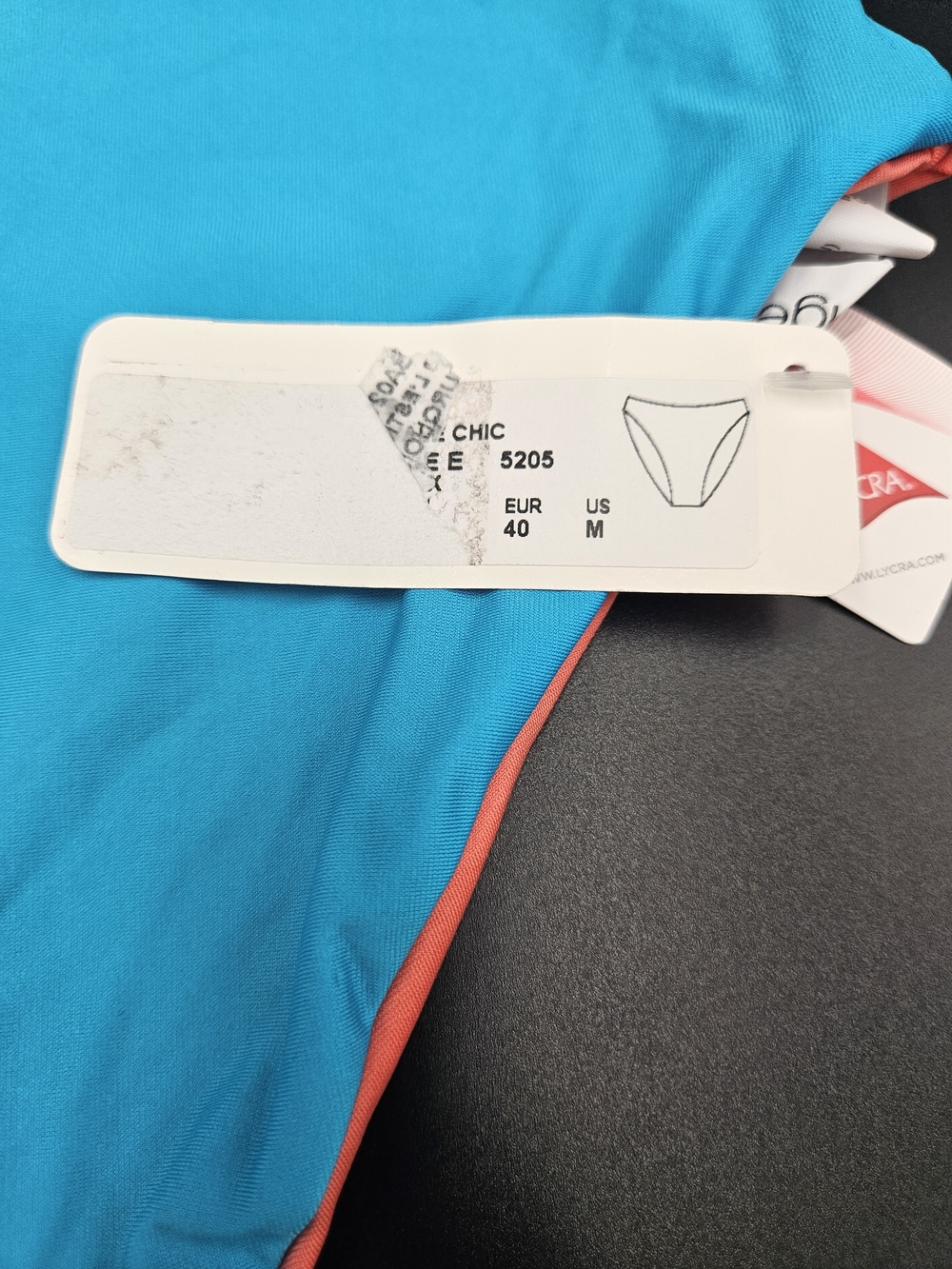 Antigel by Lise Charmel Reversible Bikini Bottom Blue Coral High Waist Med NWT - Picture 4 of 7